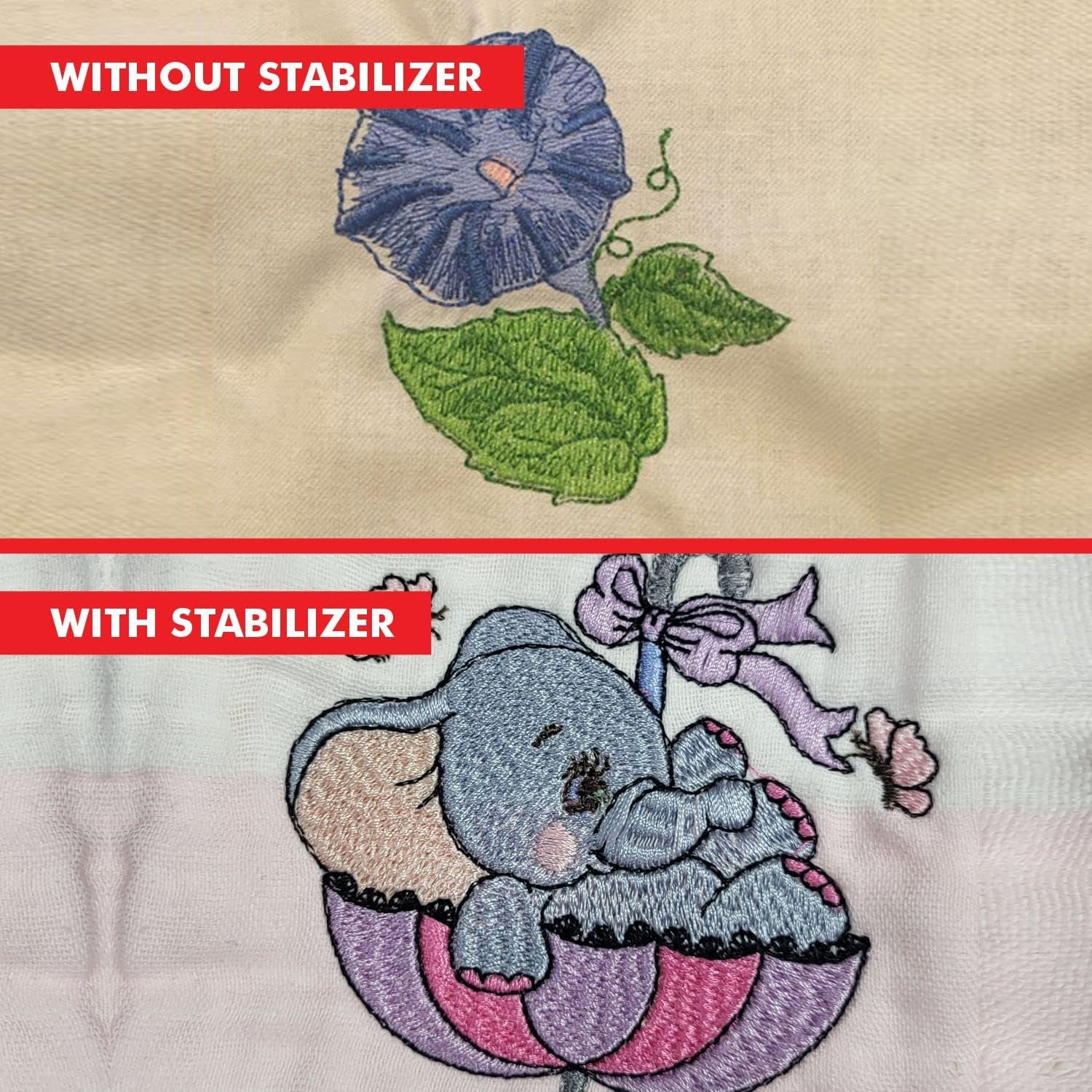 Invisible No-Show Mesh Stabilizer, 1.5 Oz Cutaway for Embroidery Machines-14.5I