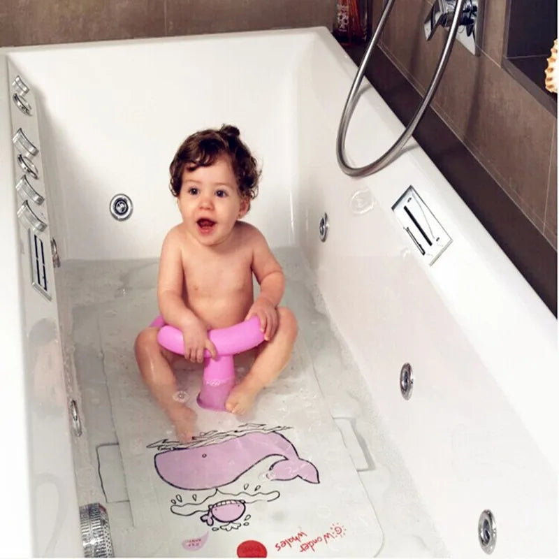 Infant Bath Seat for Newborns - Non-Slip Plastic Bath Chair for Tub Applications