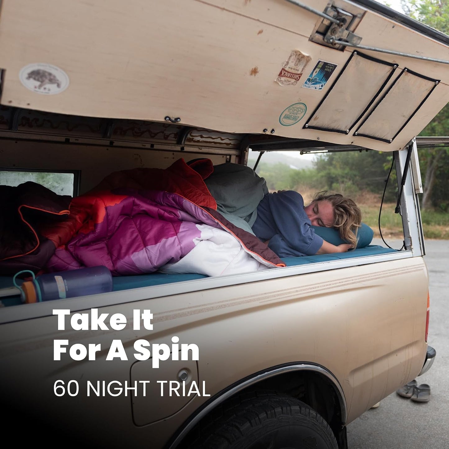 Original Puffy V2 Alpenglow - Warm, Water-Resistant Camping Blanket with 100% Recycled Synthetic Insulation, 52" x 75