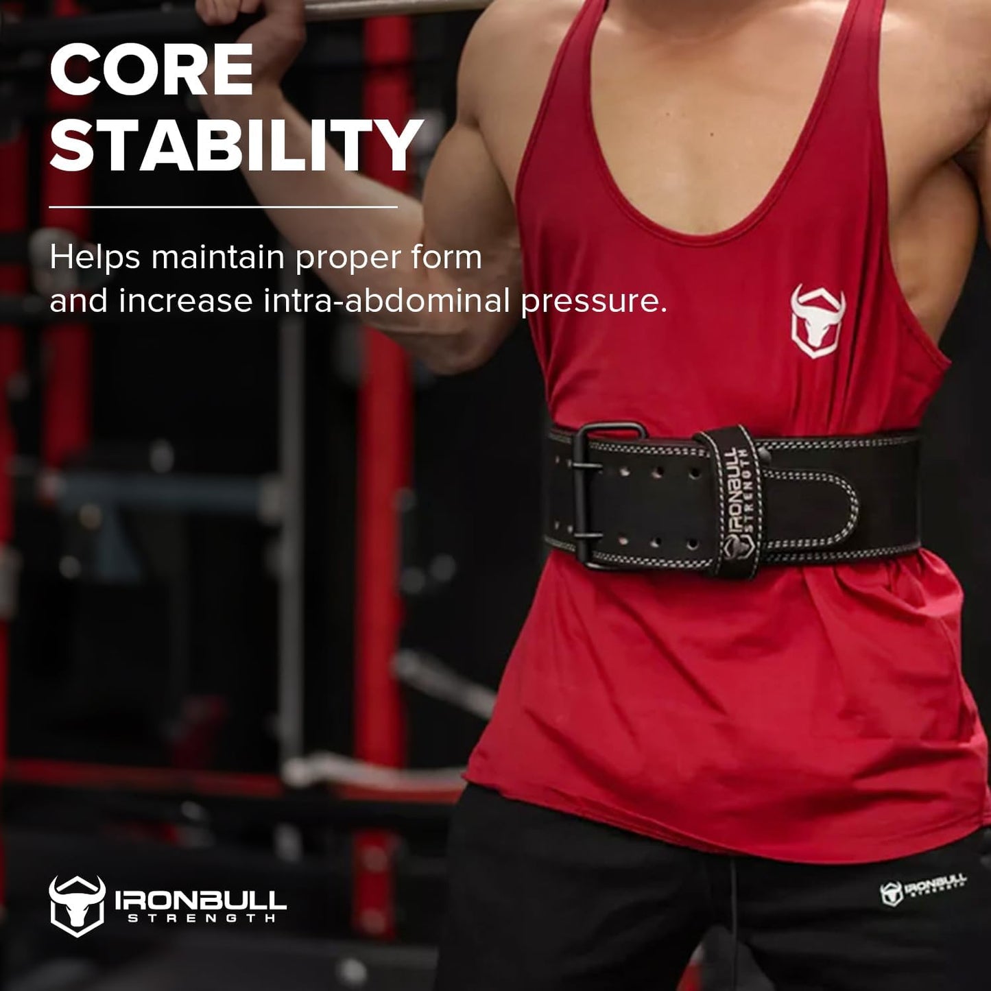 IPF Approved 10mm Leather Powerlifting Belt - Prong Weightlifting Belt for Squats, Deadlifts, and Bench Press - 4-Inch Back Support for Men and Women - Ideal for Gym, Strength Training, and Powerlifting