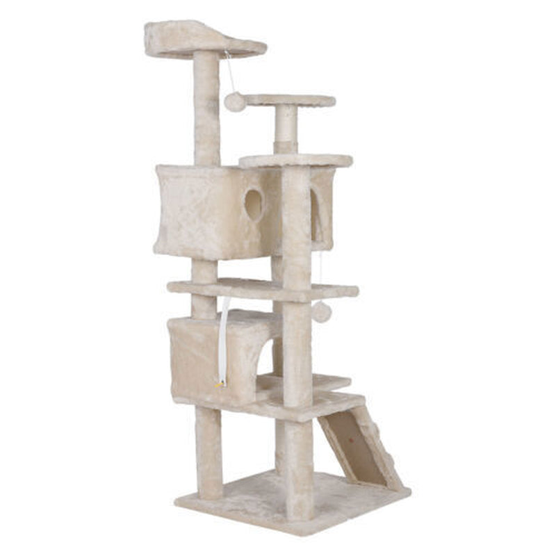 55-Inch Multi-Level Cat Tree Tower Activity Center with Condo - Available in 6 Colors