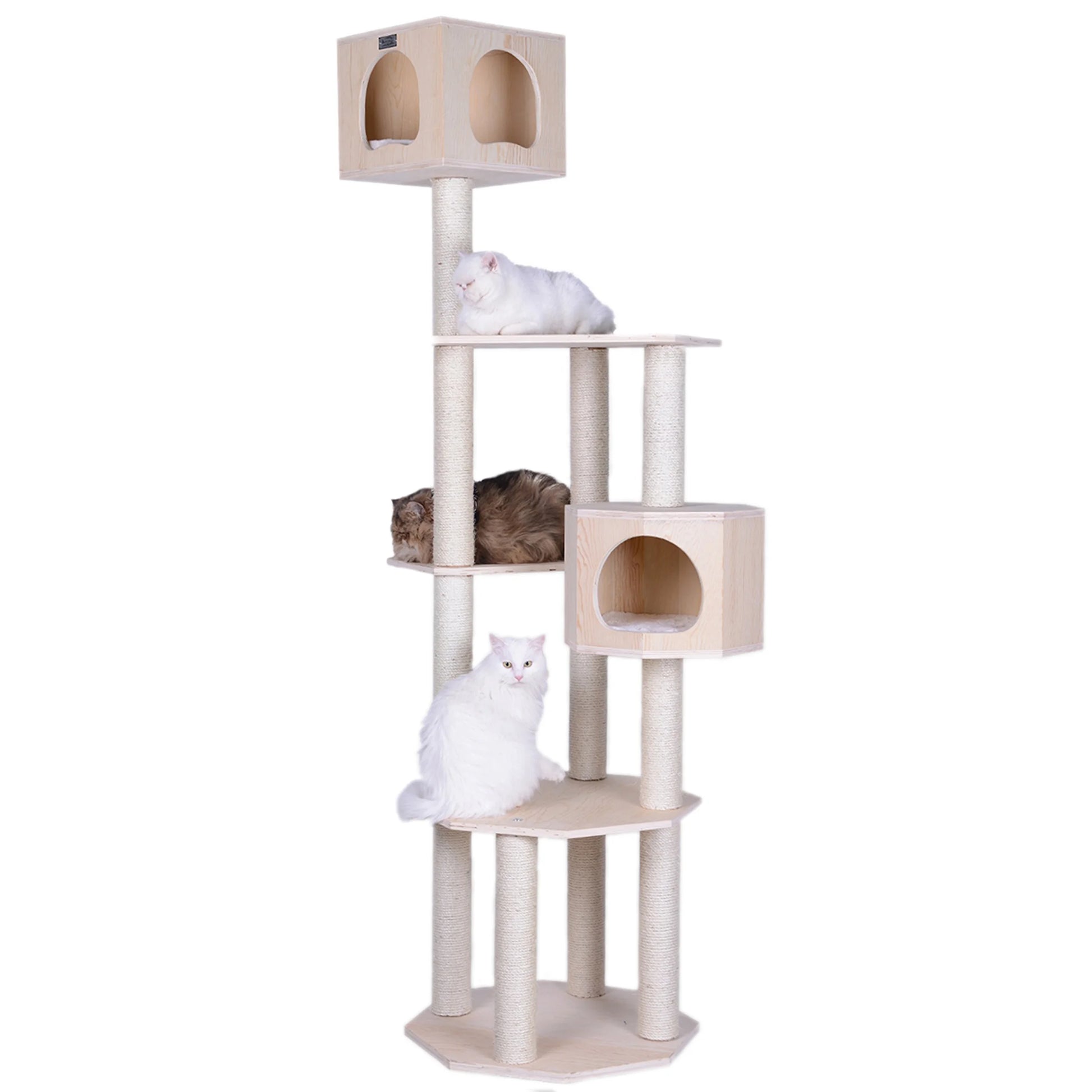 Premium Pinus Sylvestris Wood,Real Wood Cat Tree S8502