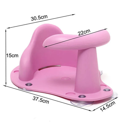 Infant Bath Seat for Newborns - Non-Slip Plastic Bath Chair for Tub Applications