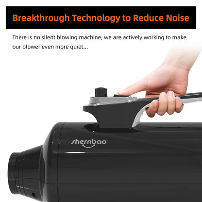 Shernbao Professional High Velocity Dog Dryer for Grooming and Hair Drying