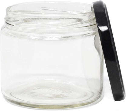 Clear Glass Salsa Jars, 12 Oz - 2 Cases of 12 Units, 24 Total