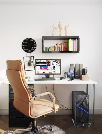 Adjustable Mobile CPU Tower Stand with Rolling Wheels for Gaming and Student Desktops