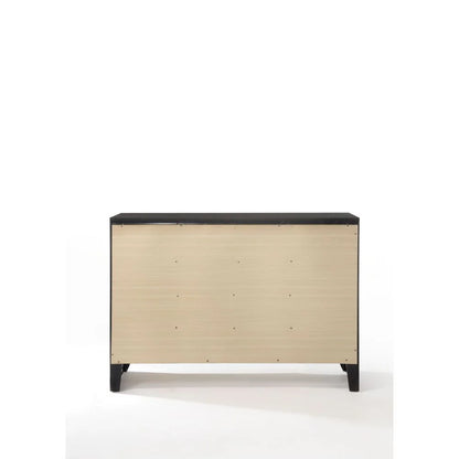 5-Piece Contemporary Black Wooden King Bedroom Suite
