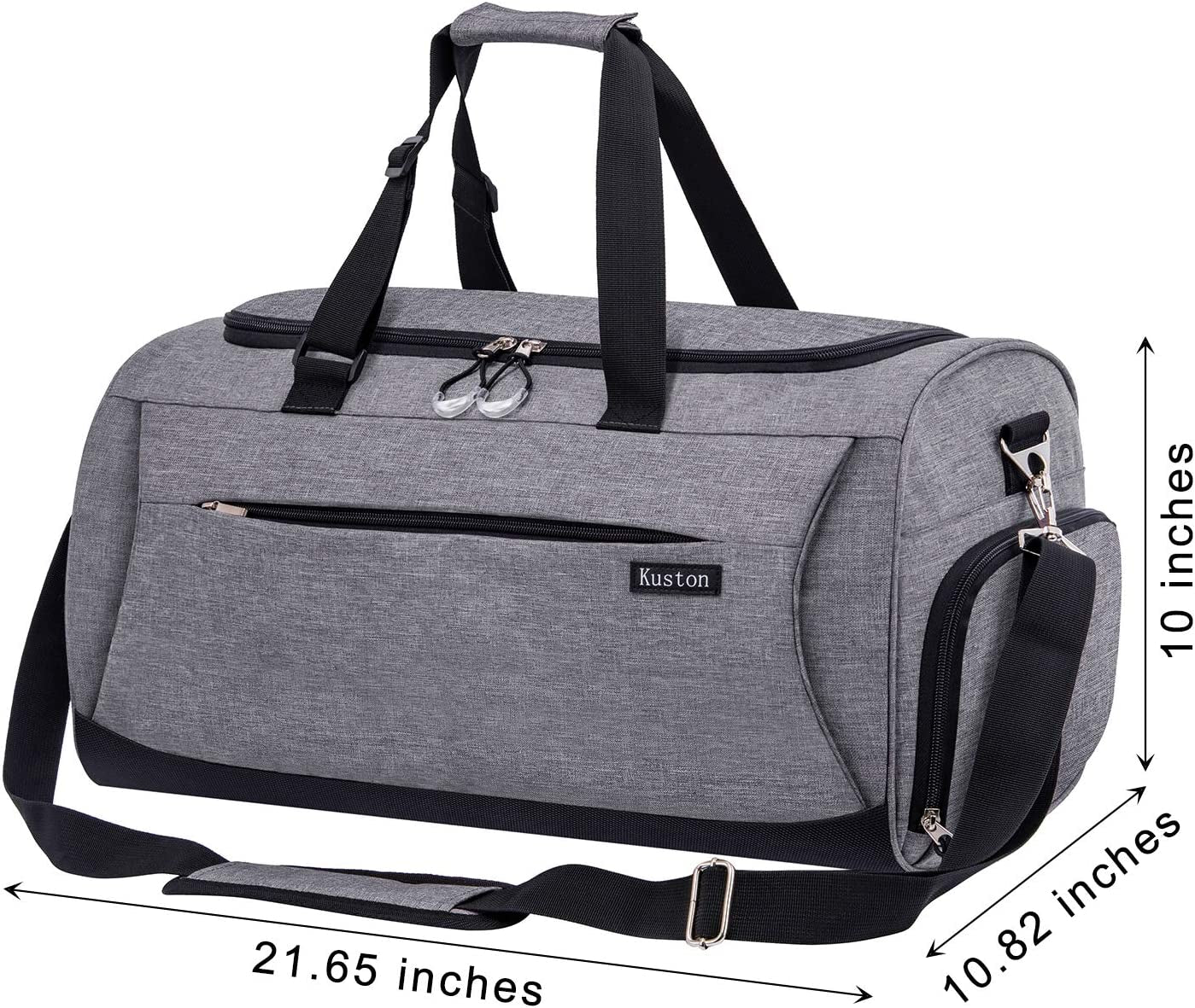 Premium Unisex Gym Duffel Bag with Dedicated Shoe Compartment and Waterproof Pocket