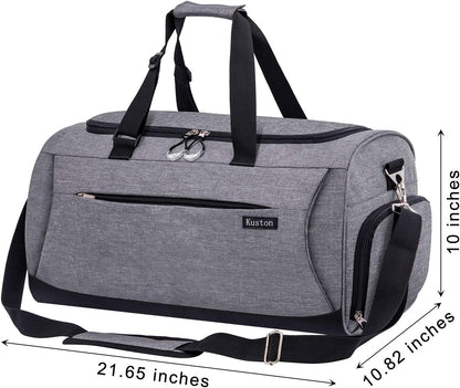 Premium Unisex Gym Duffel Bag with Dedicated Shoe Compartment and Waterproof Pocket