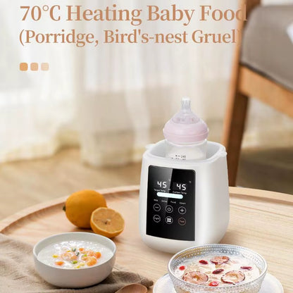 Automatic Baby Bottle and Milk Warmer with Rapid Heating and Safety Shutoff Feature
