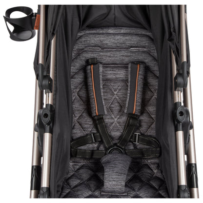 6-in-1 Modular Travel System for Infants and Toddlers in Black and Gold, Unisex Design