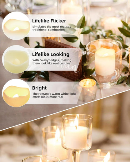 SHYMERY Flameless Votive Candles,Flamel