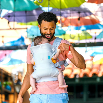 4-in-1 Adjustable Ergonomic Baby Carrier for Newborns to Toddlers - Light & Airy Convertible Design, Essential for Baby Registries