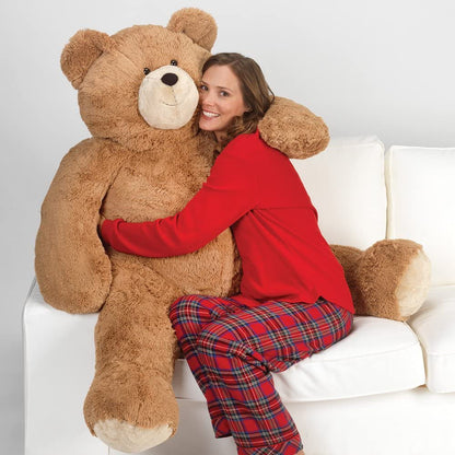 4FT Eco-Friendly Giant Teddy Bear | Handmade in the USA with 100% Recycled Filling | Each Plush Saves 200 Plastic Bottles from Landfills