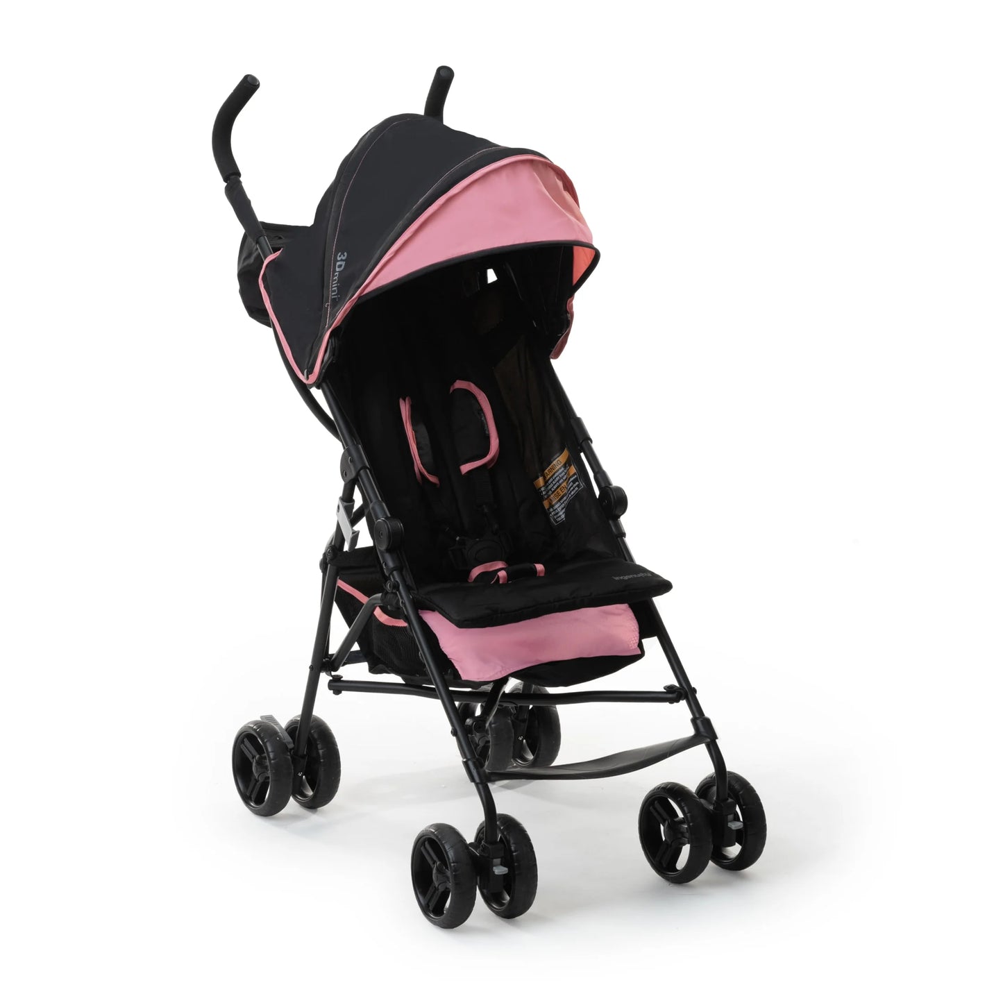 Summer 3D Mini Lightweight Umbrella Stroller - Compact Folding Design, Reclining Seat, Canopy, Supports Up to 45 Pounds, Ideal for Travel, Pink