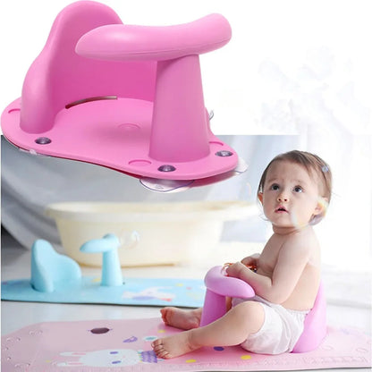 Infant Bath Seat for Newborns - Non-Slip Plastic Bath Chair for Tub Applications