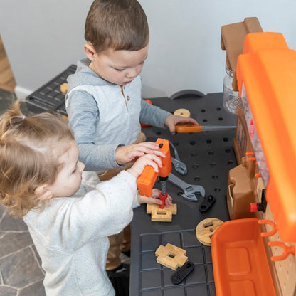 Toddler Workshop Utility Bench with 76-Piece Tool Set