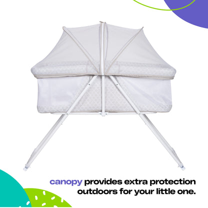 Sleep Spot Baby Bassinet in Noir Polka Dot Design