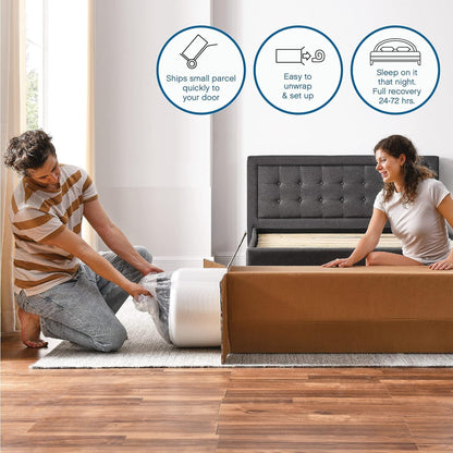 12 Inch Full Size Mattress Memory Foam Medium Firm, Gel Memory Foam Mattress Full Matress Cooling, Made in the USA, 12" Depth with Pressure Relief, Certipur-Us Certified No Fiberglass, Bed