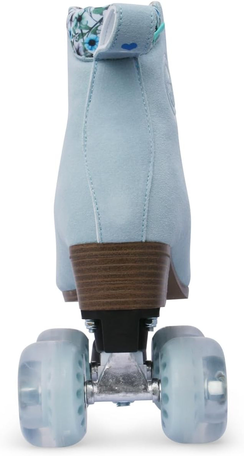 Artistic Pro Roller Skates Women, Kids & Men -Suede Boot Adjustable Stopper- Indoor, Outside, Rink, & Rhythmic Roller Skating. Black, Blue, Gray, Green, Pink, White