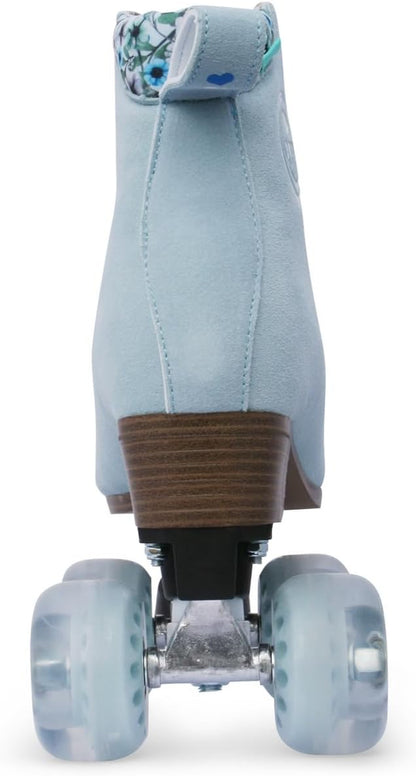 Artistic Pro Roller Skates Women, Kids & Men -Suede Boot Adjustable Stopper- Indoor, Outside, Rink, & Rhythmic Roller Skating. Black, Blue, Gray, Green, Pink, White