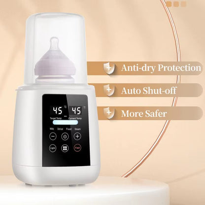 Automatic Baby Bottle and Milk Warmer with Rapid Heating and Safety Shutoff Feature