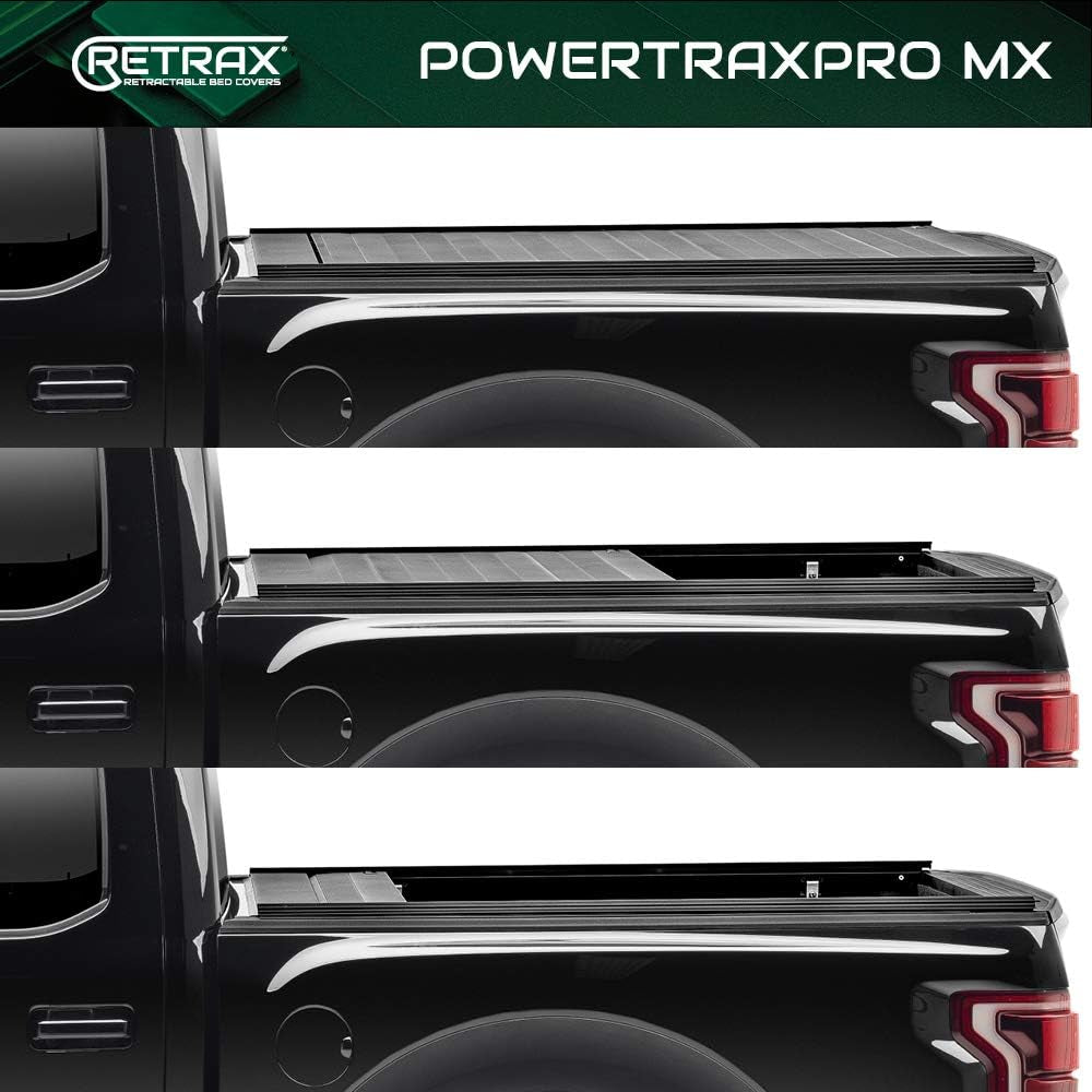 Powertraxpro MX Retractable Truck Bed Tonneau Cover | 90373 | Fits 2015 - 2020 Ford F-150 Super Crew & Super Cab 5' 7" Bed (67.1")