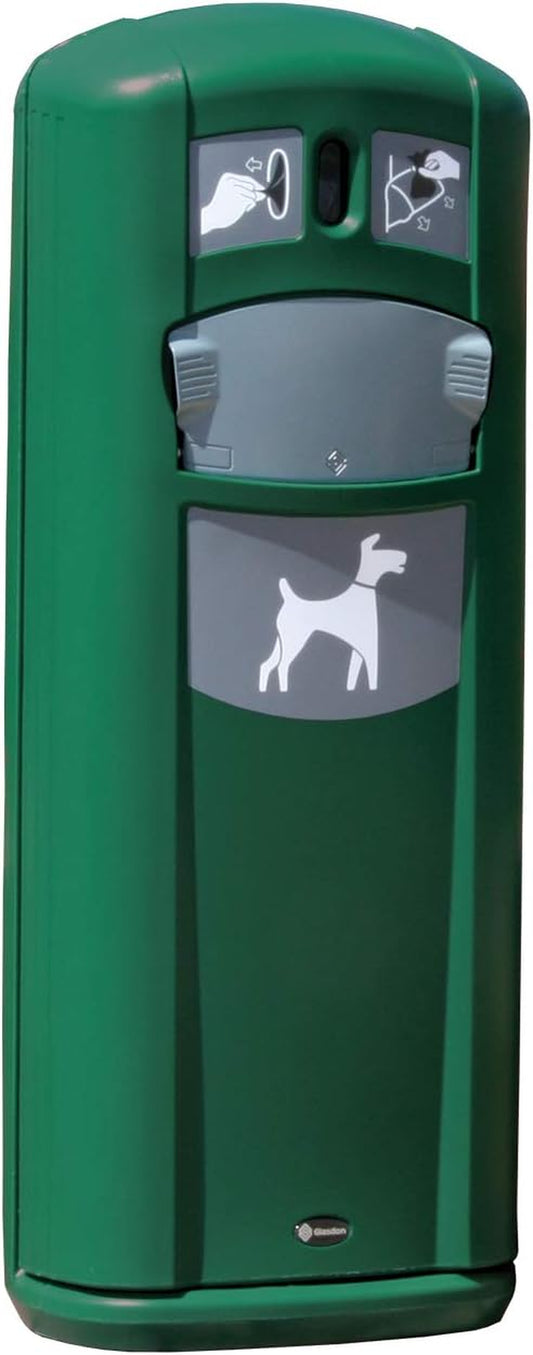 Retriever City Pet Waste Station with Bag Dispenser and Ground Fixing Kit - 9 Gallon Dog Waste Disposal Solution - Includes 1000 Dog Waste Pickup Bags in Deep Green (Available in 3 Colors)