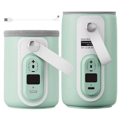 Insulated Baby Bottle Warmer Bag - USB Rechargeable Milk and Water Heater for Outdoor Travel