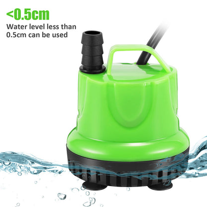 Acuario Utility Pump 171GPH Submersible Sump Pump for Clean Water W/ 2 Nozzles