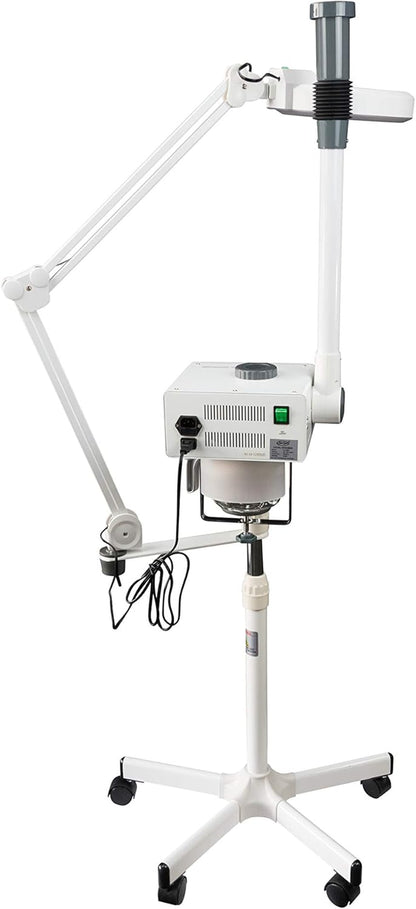 Professional Facial Steamer with LED Magnifying Lamp - 2 in 1 Digital Controls, Aromatherapy, Esthetician Supplies for Beauty Salon, Spa Equipment, and Home Use- Combo Unit
