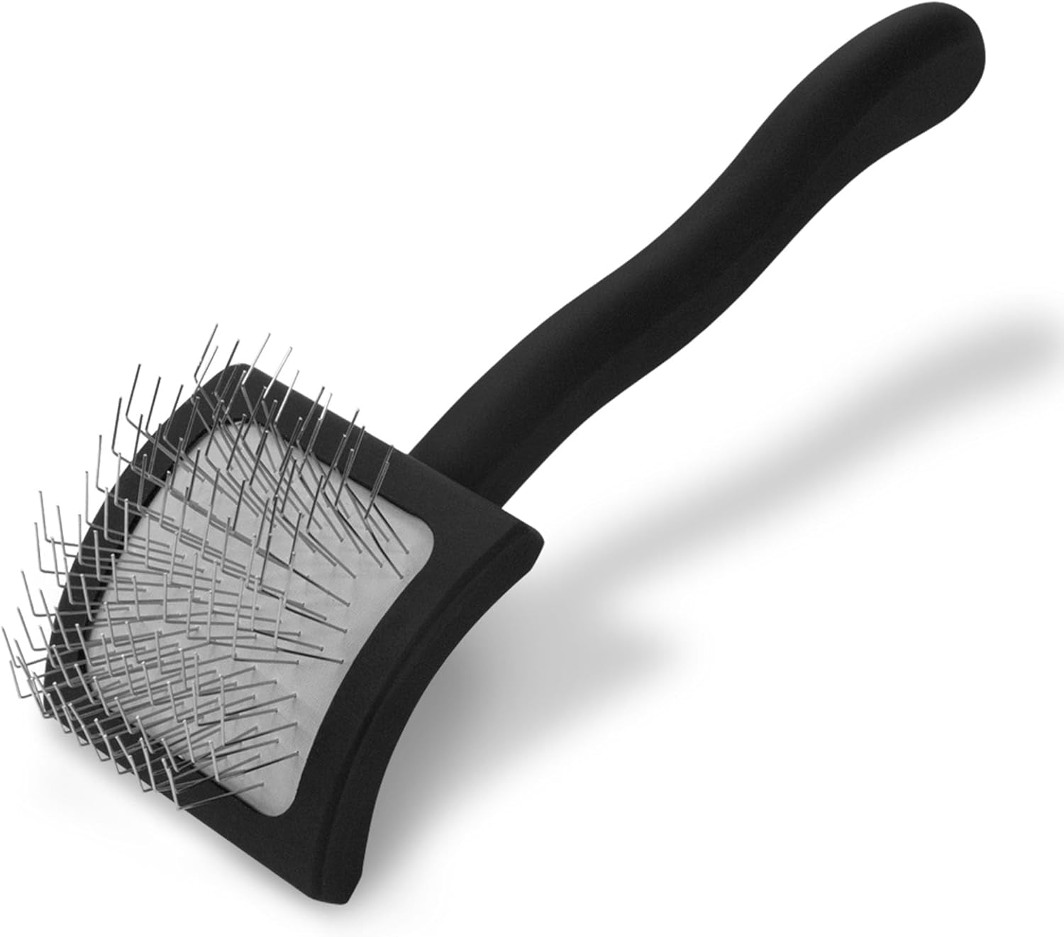 Baby K Dog Slicker Brush, Groom like a Professional, Fluff Detangle Style, Saves Time Energy, Black, Small