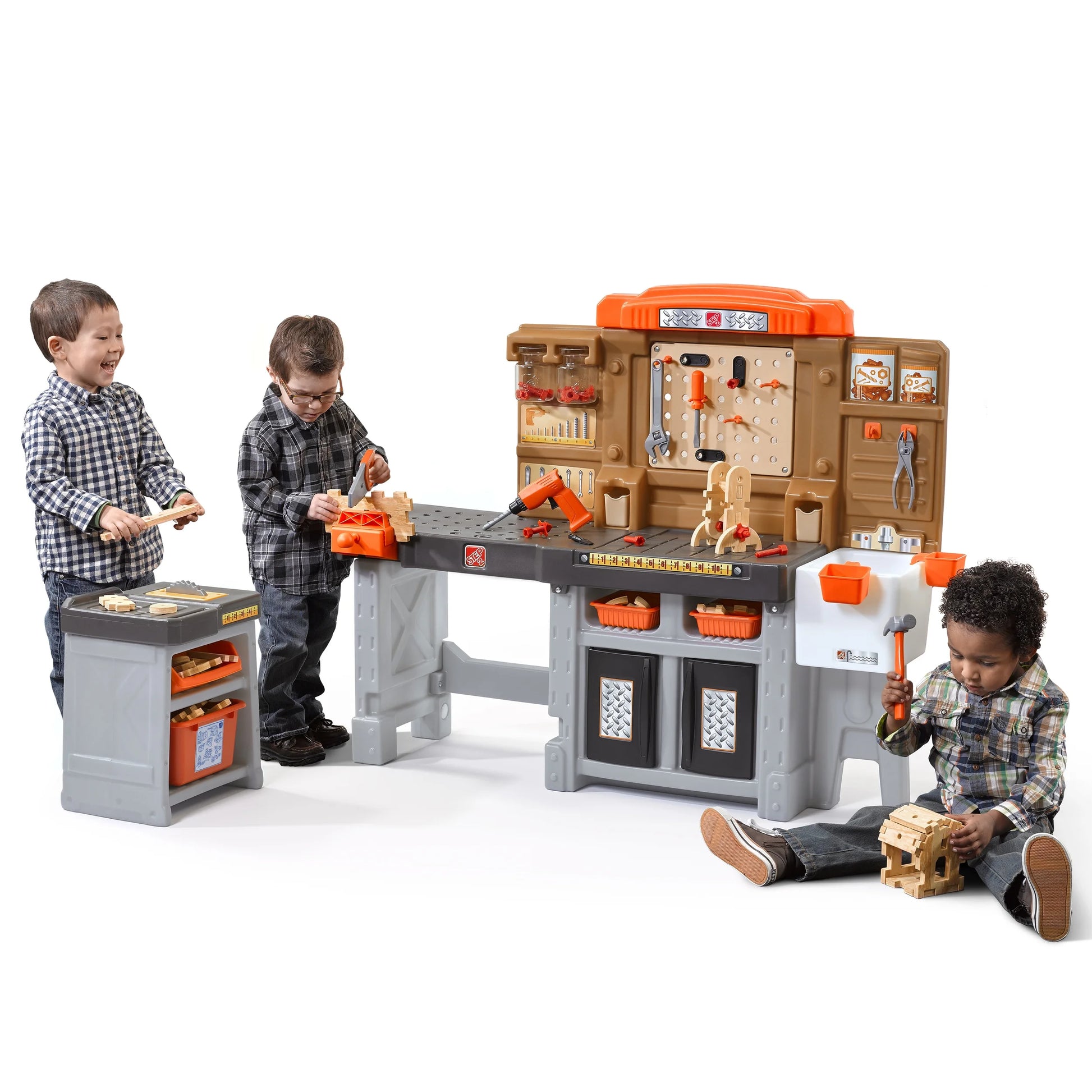 Toddler Workshop Utility Bench with 76-Piece Tool Set