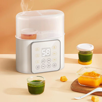 Portable Baby Bottle Warmer with 24-Hour Temperature Regulation for Heating Formula and Breast Milk