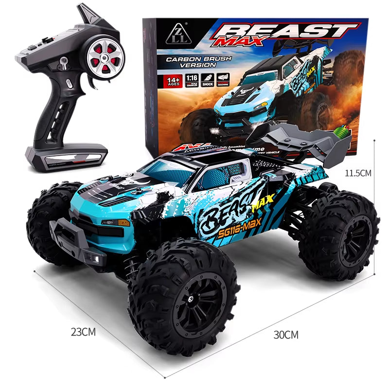 SG116MAX 80KM/H High-Speed Brushless 4WD Off-Road Drift Remote Control Car - 1:16 Scale Professional Racing Model SG116PRO 40KM/H