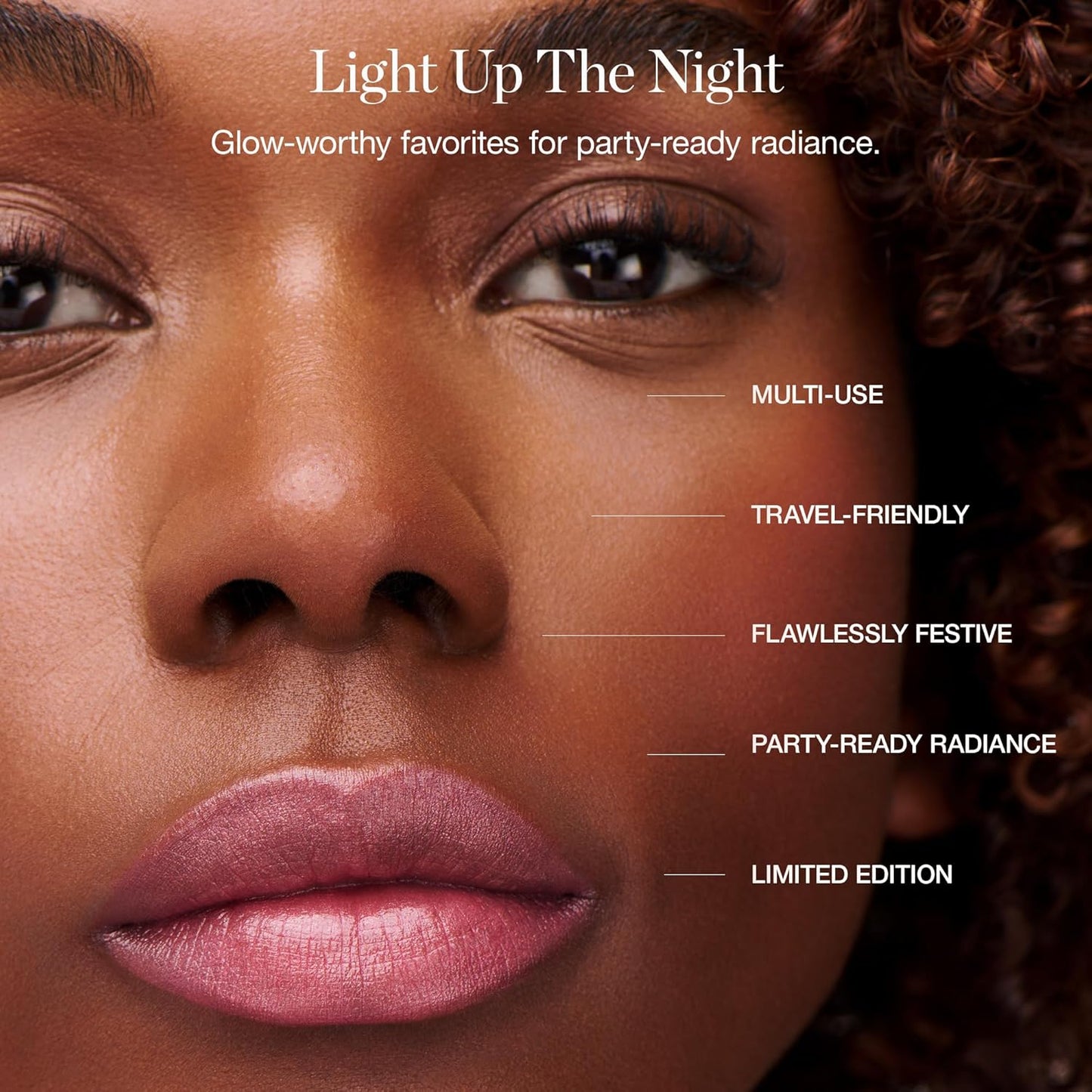 Cheers to Glow Limited-Edition Set - Sculpted Face Stick in Copper, Tinted Sculpted Lip Oil in Rosalia, and beyond Clean Volumizing Mascara