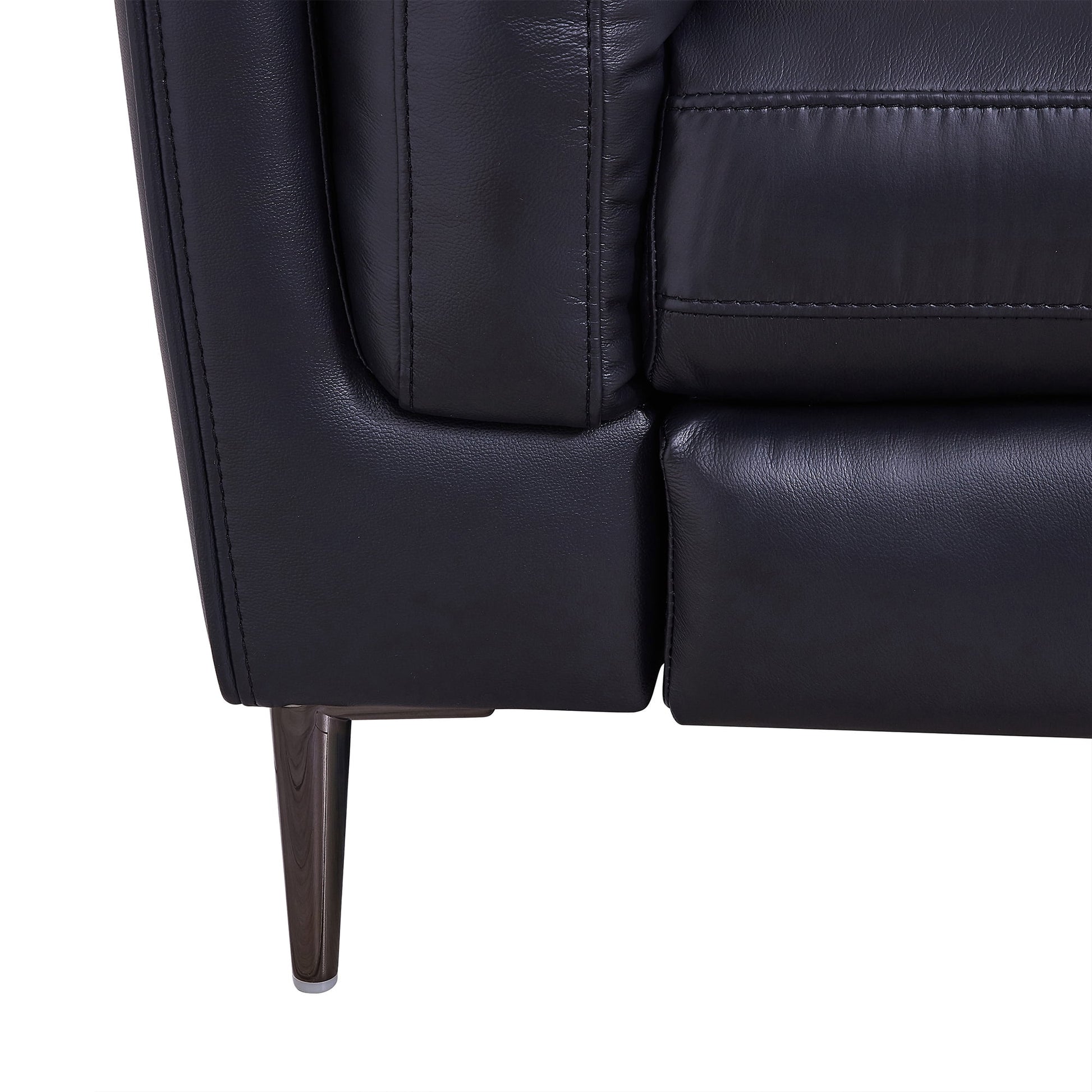 Primrose Navy Top Grain Leather Power Recliner Sofa