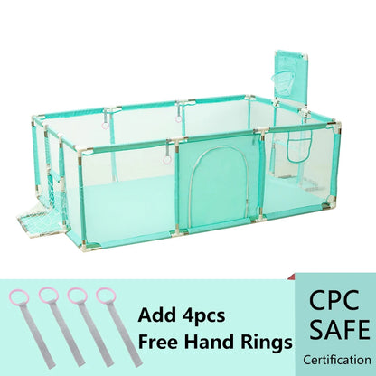 Indoor Baby Playpen Safety Barrier - Expansive Activity Gym and Groundbox Enclosure for Children