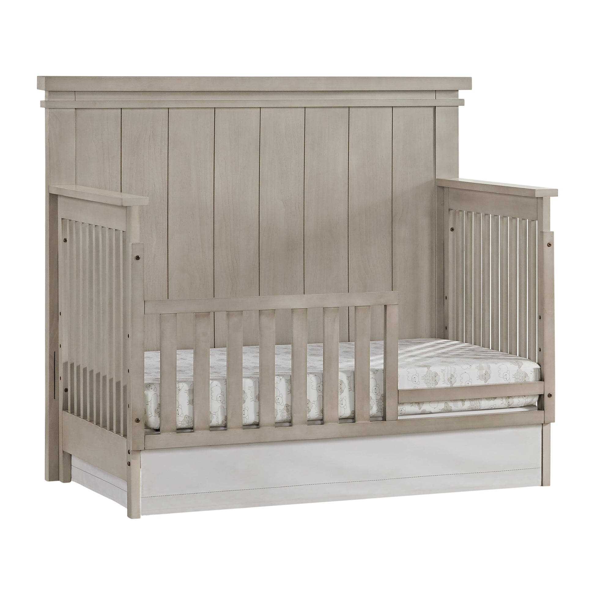 Hampton Greenguard Gold Certified 4-in-1 Convertible Crib with Stone Wash Finish