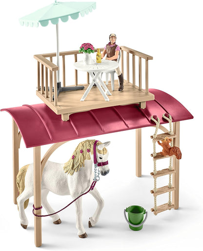 Horse Club Camper Set with Toy Horse Figurine - 43-Piece Gift for Girls and Boys, Ages 5+