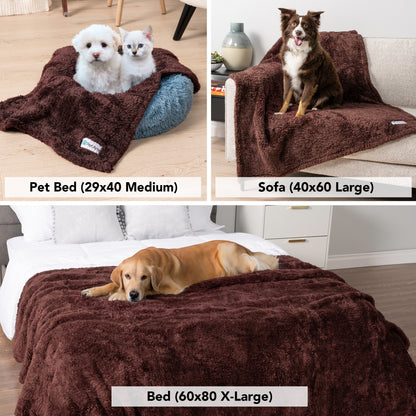 Dog Blanket for Pet Small Medium Large Dog Puppy Cat Soft Fleece Fluffy Sherpa