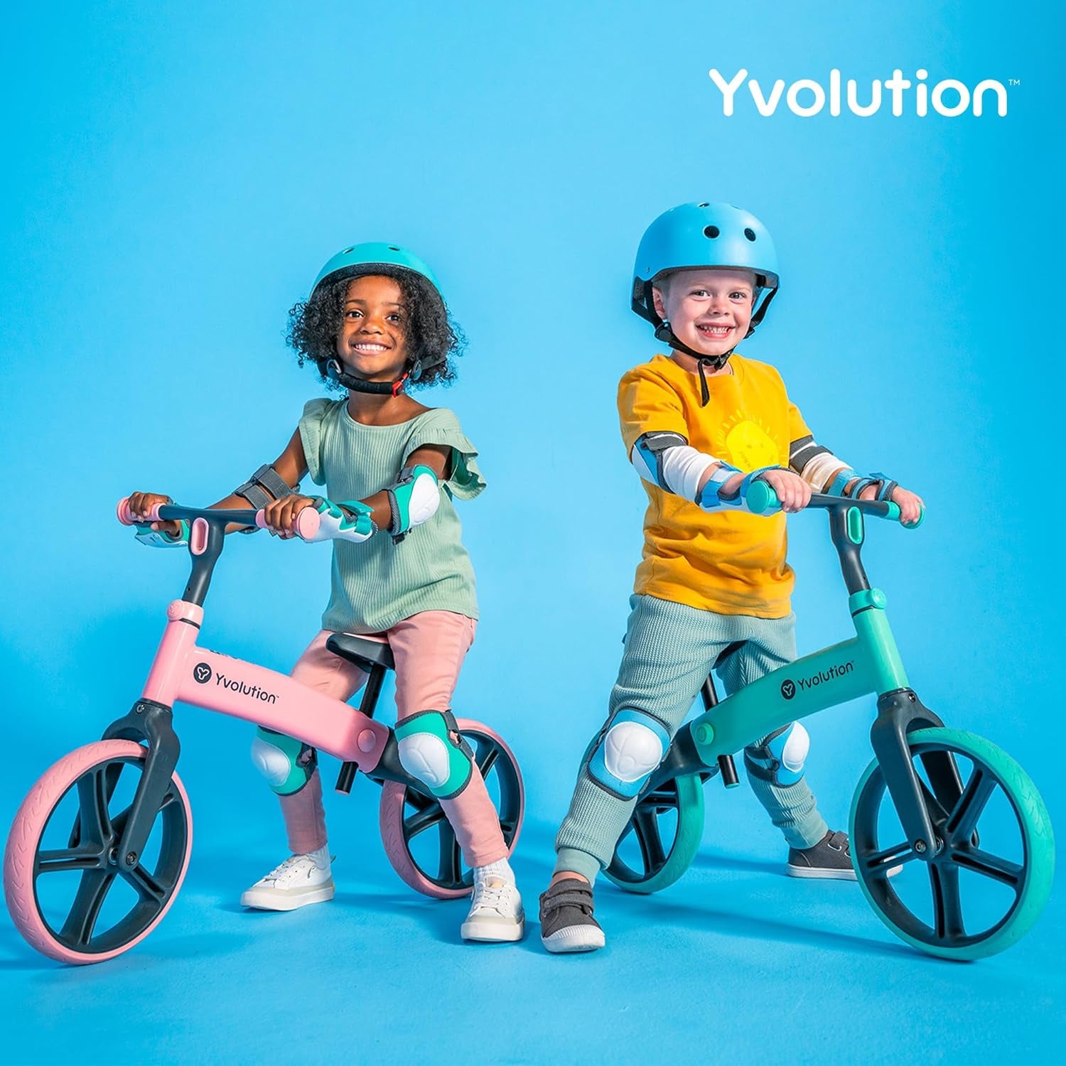 Y Velo Senior 12-Inch Balance Bike – No-Pedal Training Bicycle for Children Aged 3-5 – Adjustable Seat and Handlebar, Puncture-Proof Wheels, Supports Up to 55 Pounds