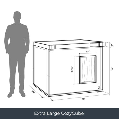 Cozycube Insulated Dog House with Coldroom Panel