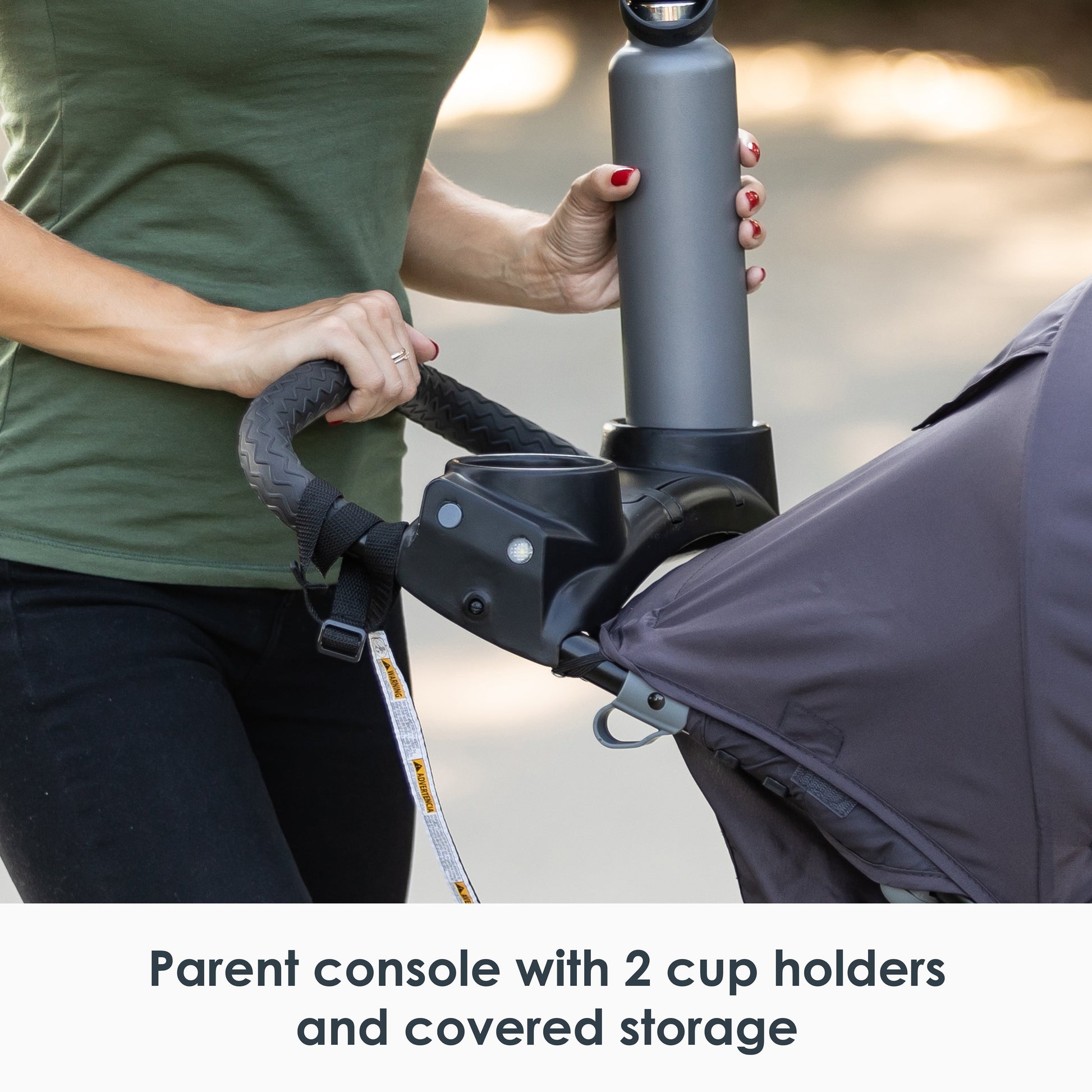 Xcel-R8 Plus Jogging Stroller with LED Lighting in Liberty Grey