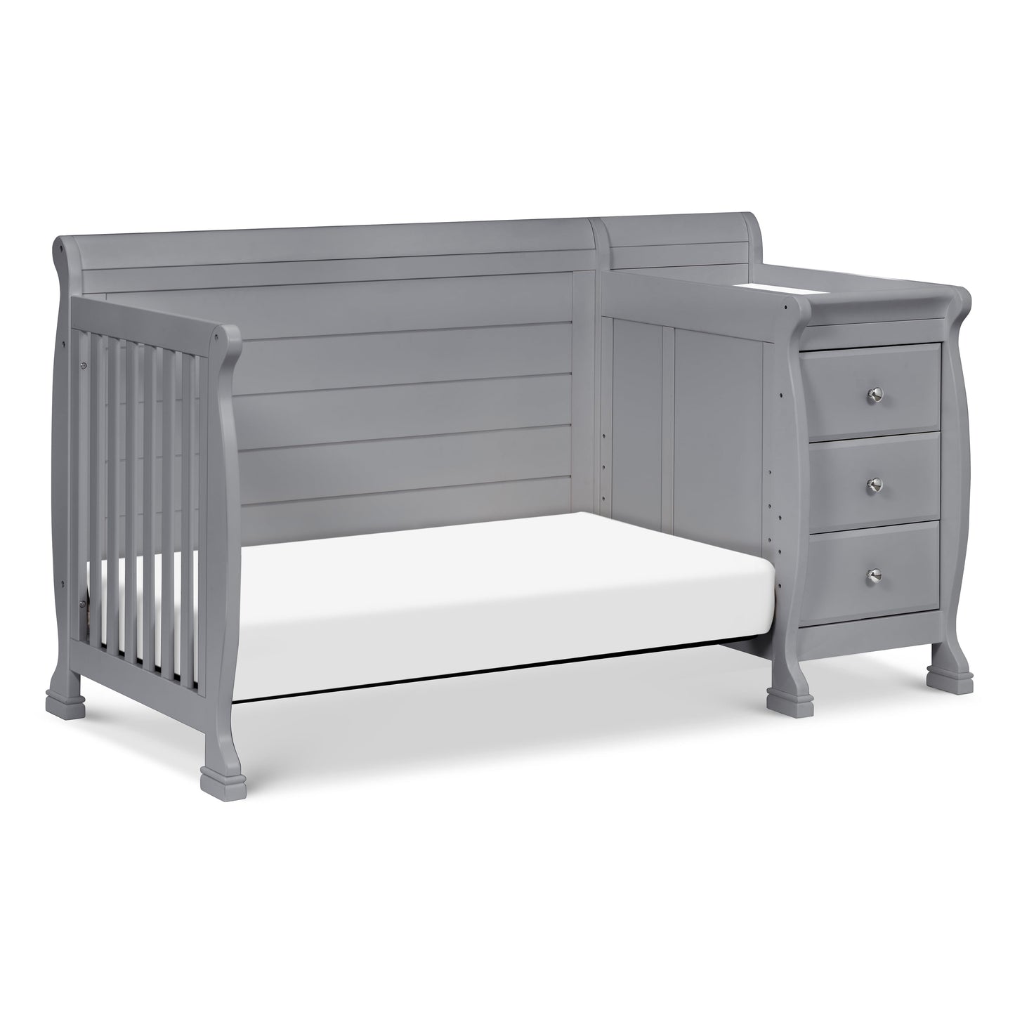 Kalani 4-in-1 Convertible Crib and Changing Table in Gray