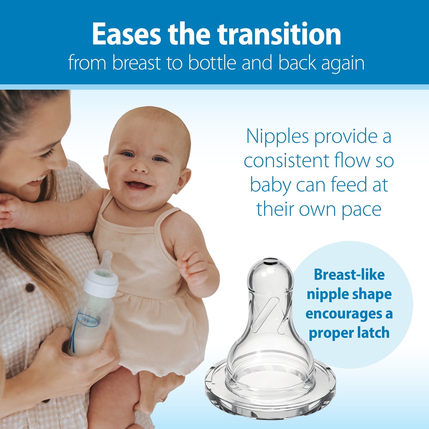 Dr. Brown's Natural Flow Options+ Anti-Colic Narrow Baby Bottles, Pink, 8 oz, Slow Flow, Suitable for Newborns, Set of 3