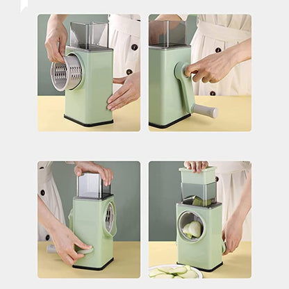 Professional Rotary Cheese Grater and Vegetable Slicer for Fruits, Cookies, Oreos, and Nuts