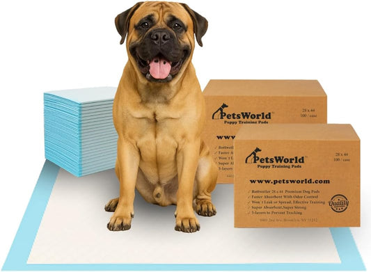 2XL Puppy Pads, 28X44 Inch, 200 Count| Ultra-Absorbent, Leak-Proof Dog Pee Pads for Potty Training