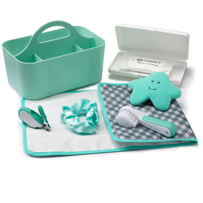 Seafoam Diaper and Bath Organizer Caddy