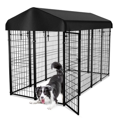 Pawgiant Oversized Large Dog Kennel Outdoor Anti-Uv Dog Playpen House Fence Pet Crate US